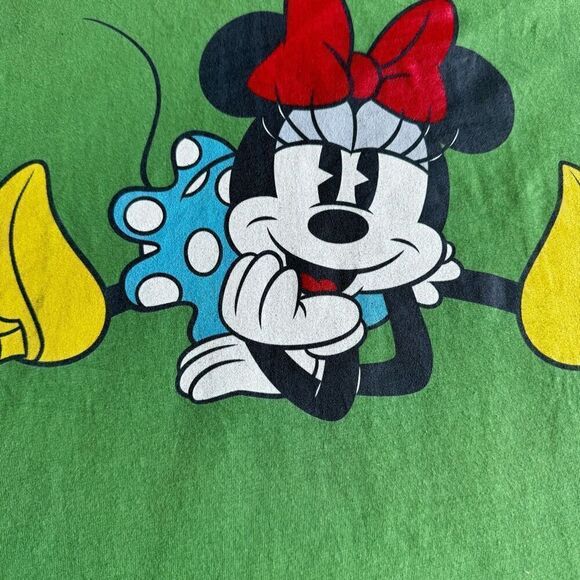 Vintage Disney Minnie Mouse Green T-Shirt - Picture 6 of 6
